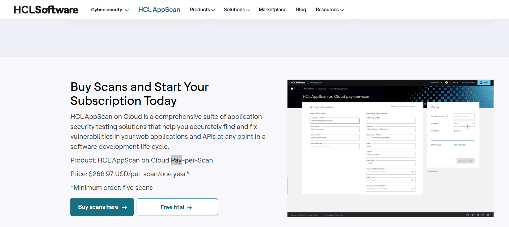 HCL AppScan pricing