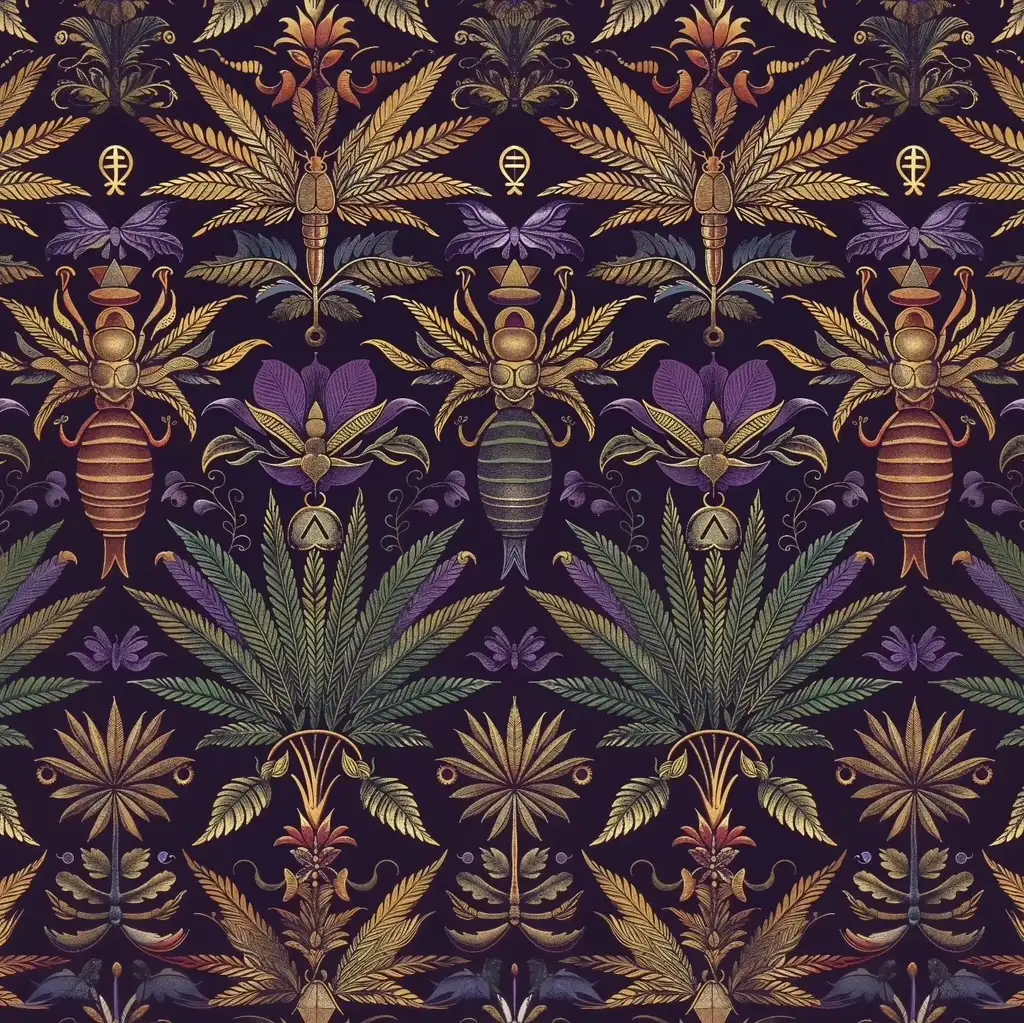 Gilded Leaf Cannabis Co. Victorian Pattern