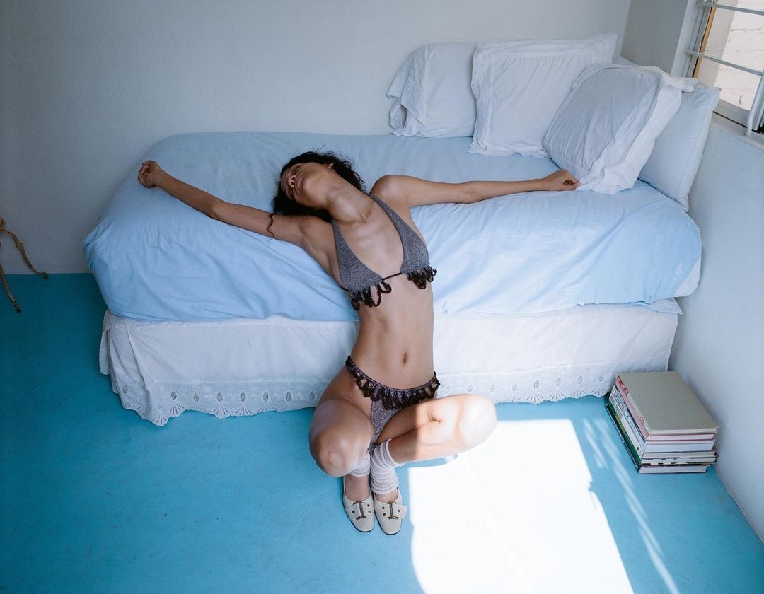 girl on bed
