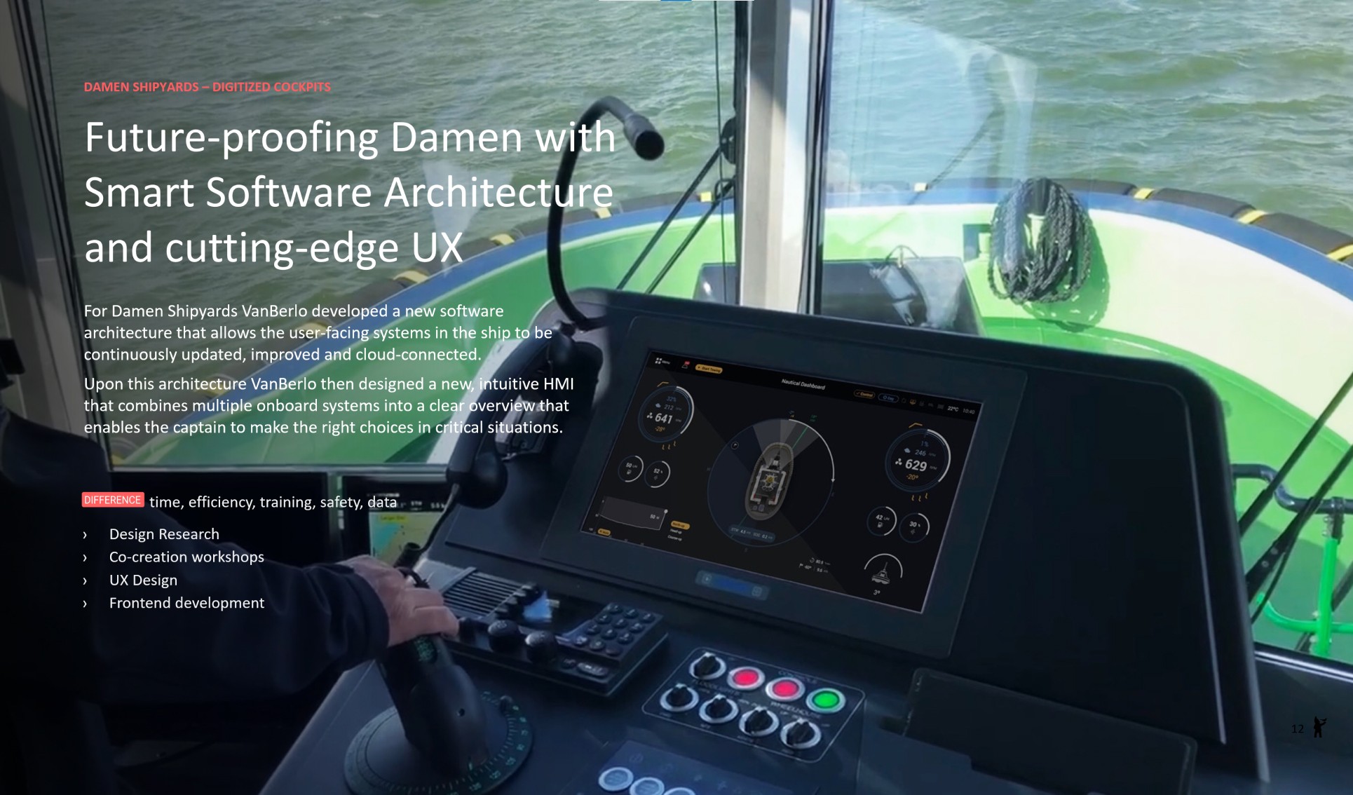 Image describing Design project for Ship control user interface and software for Damen Shipyards