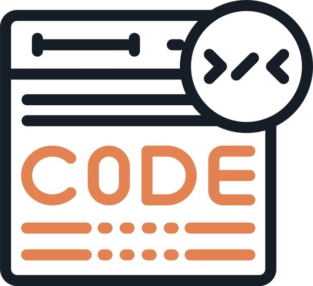 The image depicts a code editor interface showcasing a monospaced typeface, characterized by its clear character alignment and equal width for each letter. The design emphasizes readability, making it ideal for coding, with a focus on typographic clarity and precision.