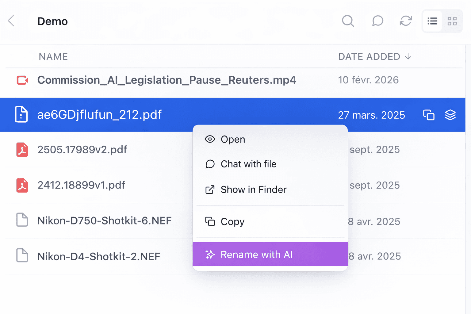 Rename Your Files With AI on Your Mac