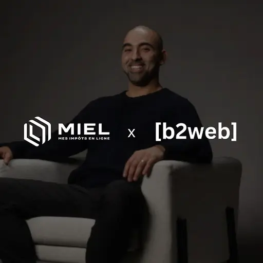 Aperçu du site web de MIEL (Mes Impôts En Ligne) réalisé par b2web — interface de dépôt de déclaration d'impôts en ligne