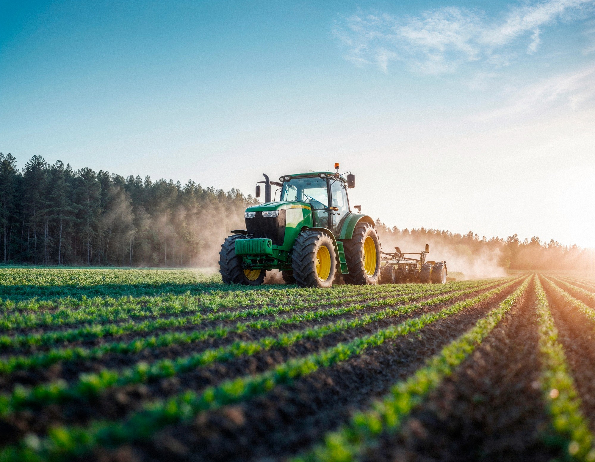 tractor on farm