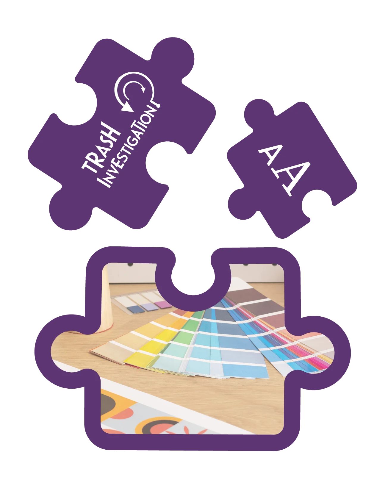 Puzzles design de marque