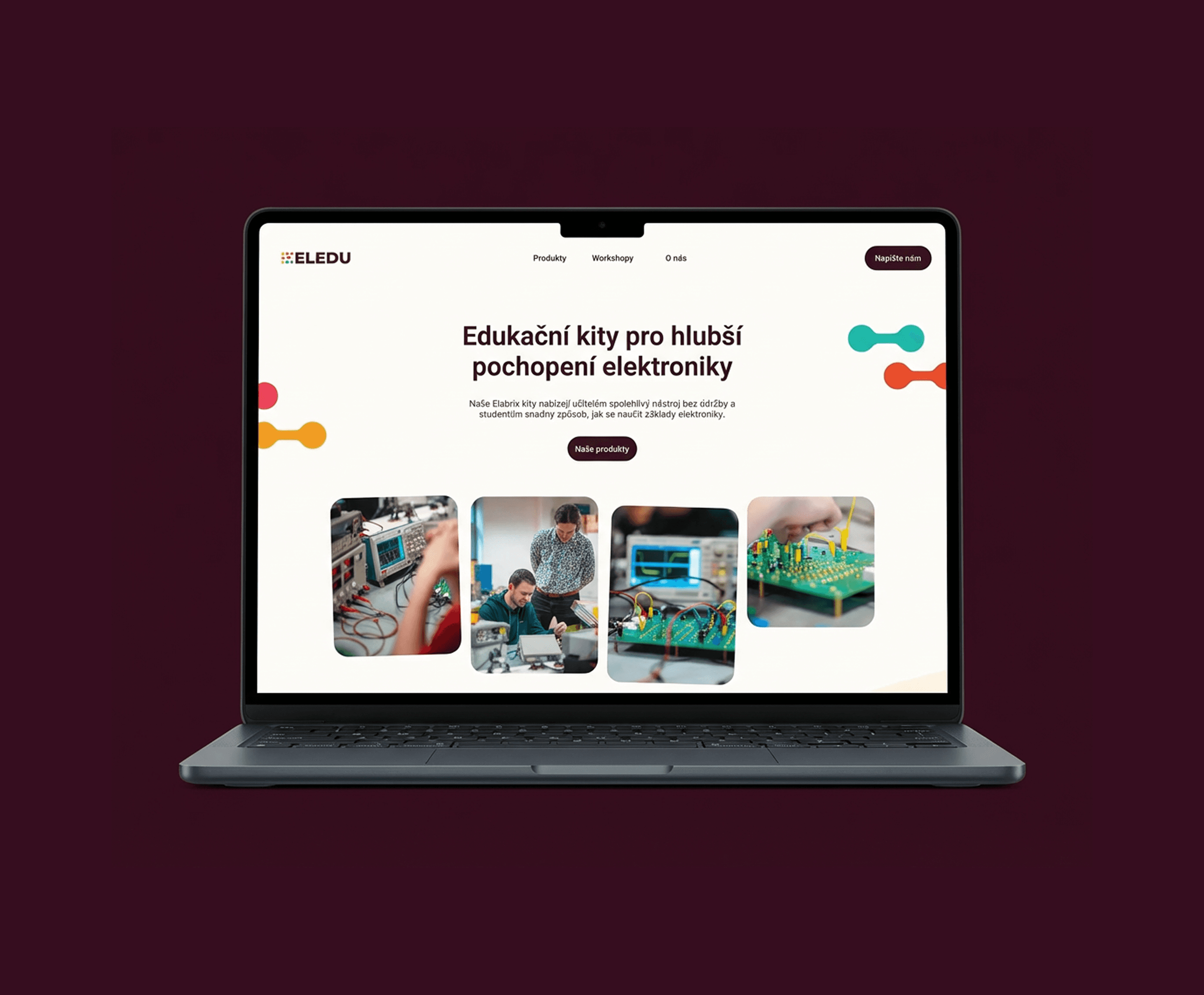 Eledu website mockup