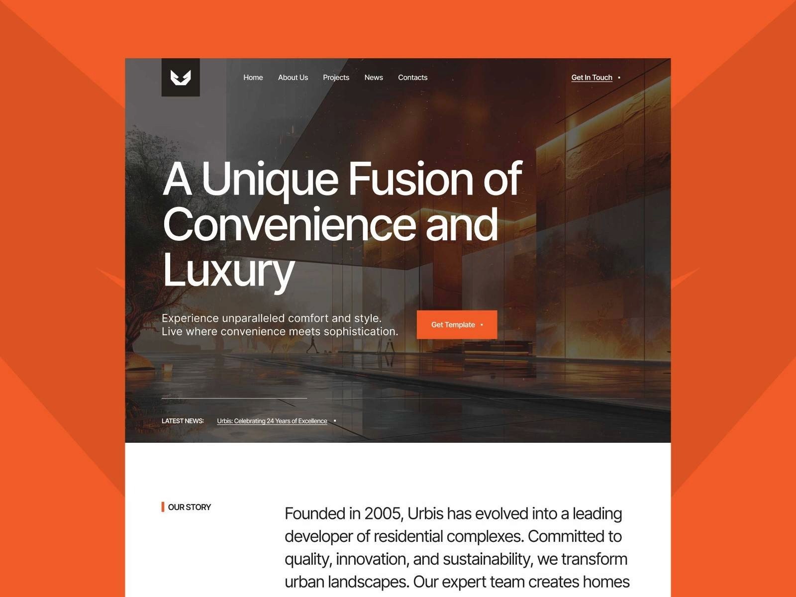 urbis stylish and modern template