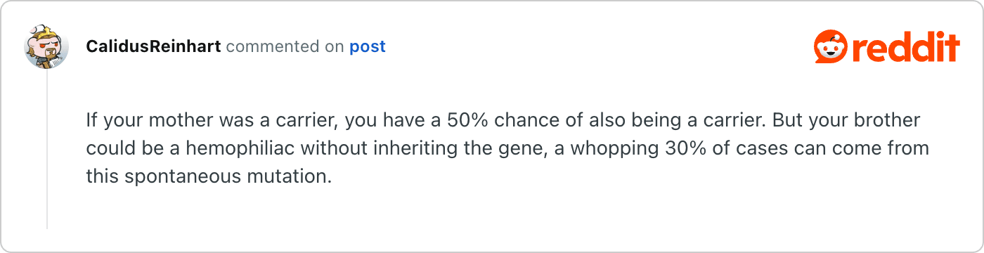 Post on Reddit
