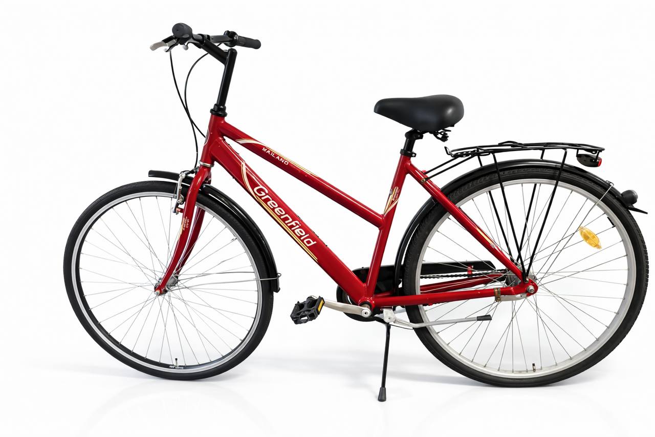 Blå damcykel 28 tum begagnad cykel used bikes cykelverkstad Uppsala