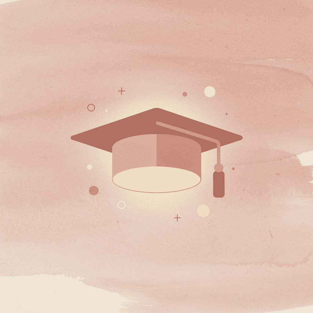 Graduation cap icon representing a language learning platform