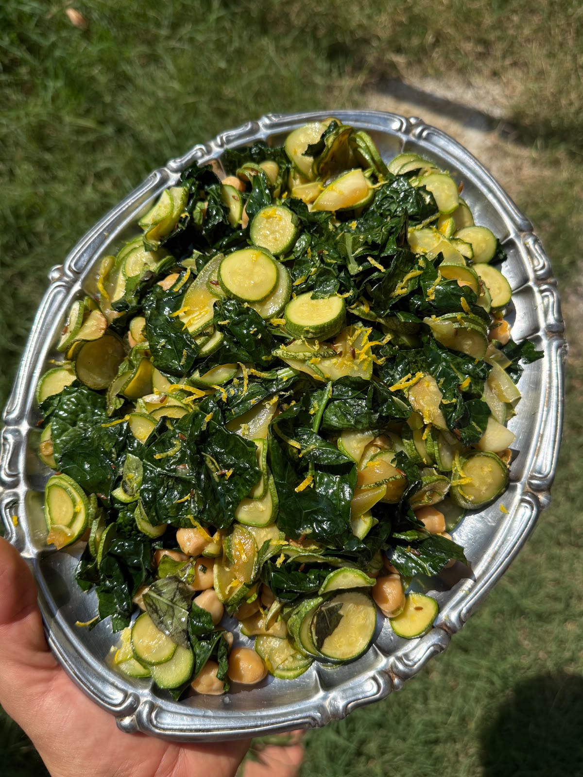 Verdure e ceci cucinati