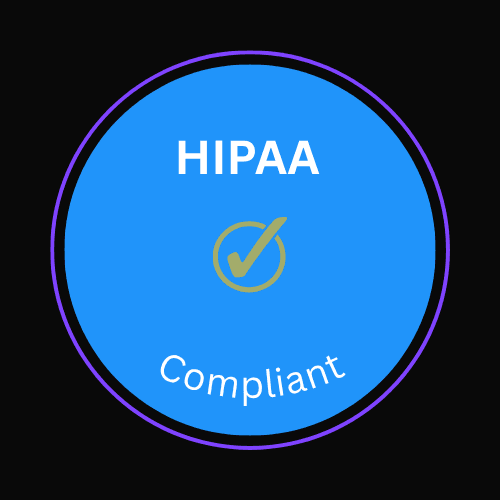 HIPAA compliance badge – monitored by Delve