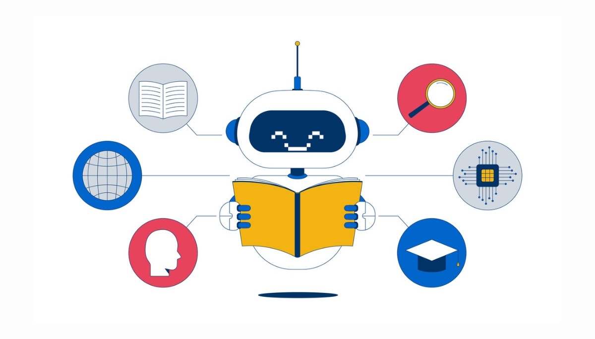 Illustration of a man aiming a bow at a target while a woman presents success metrics—symbolizing goal alignment and strategic thinking behind strong answers to “Why do you want this job?”