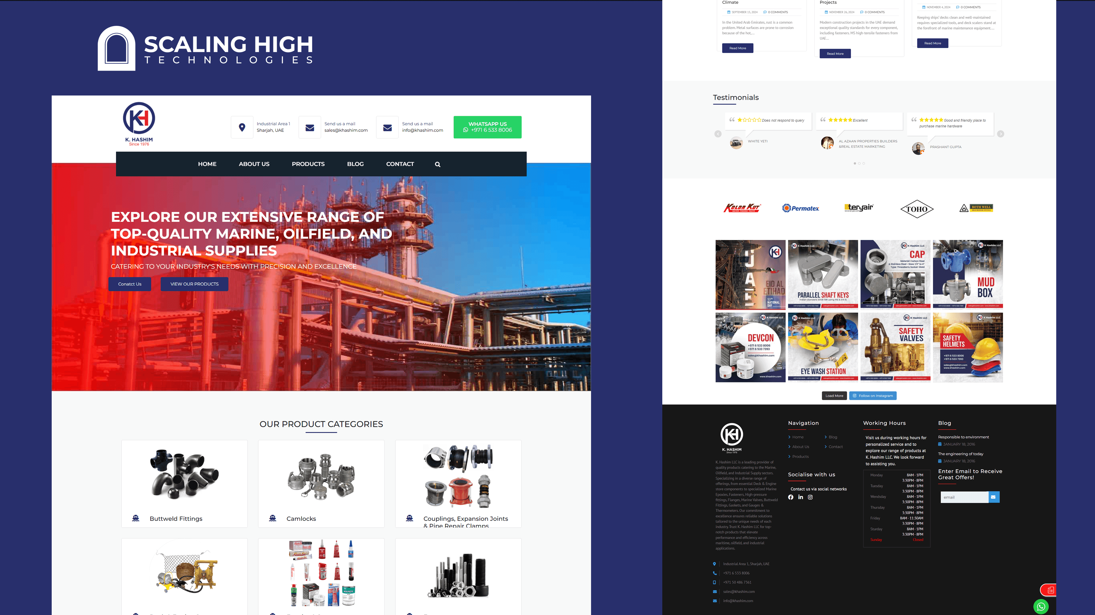 Web Design Showcase Scaling High