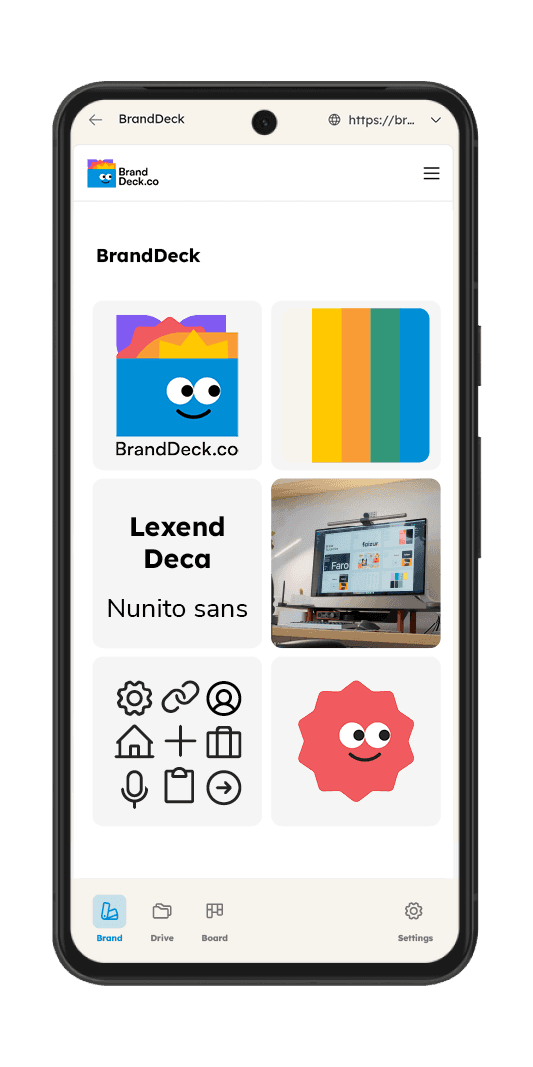BrandDeck features brand managment tool mobile