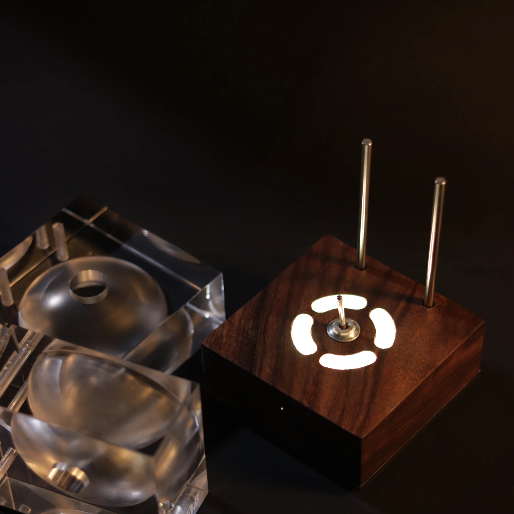 a person swimming in the water with grass