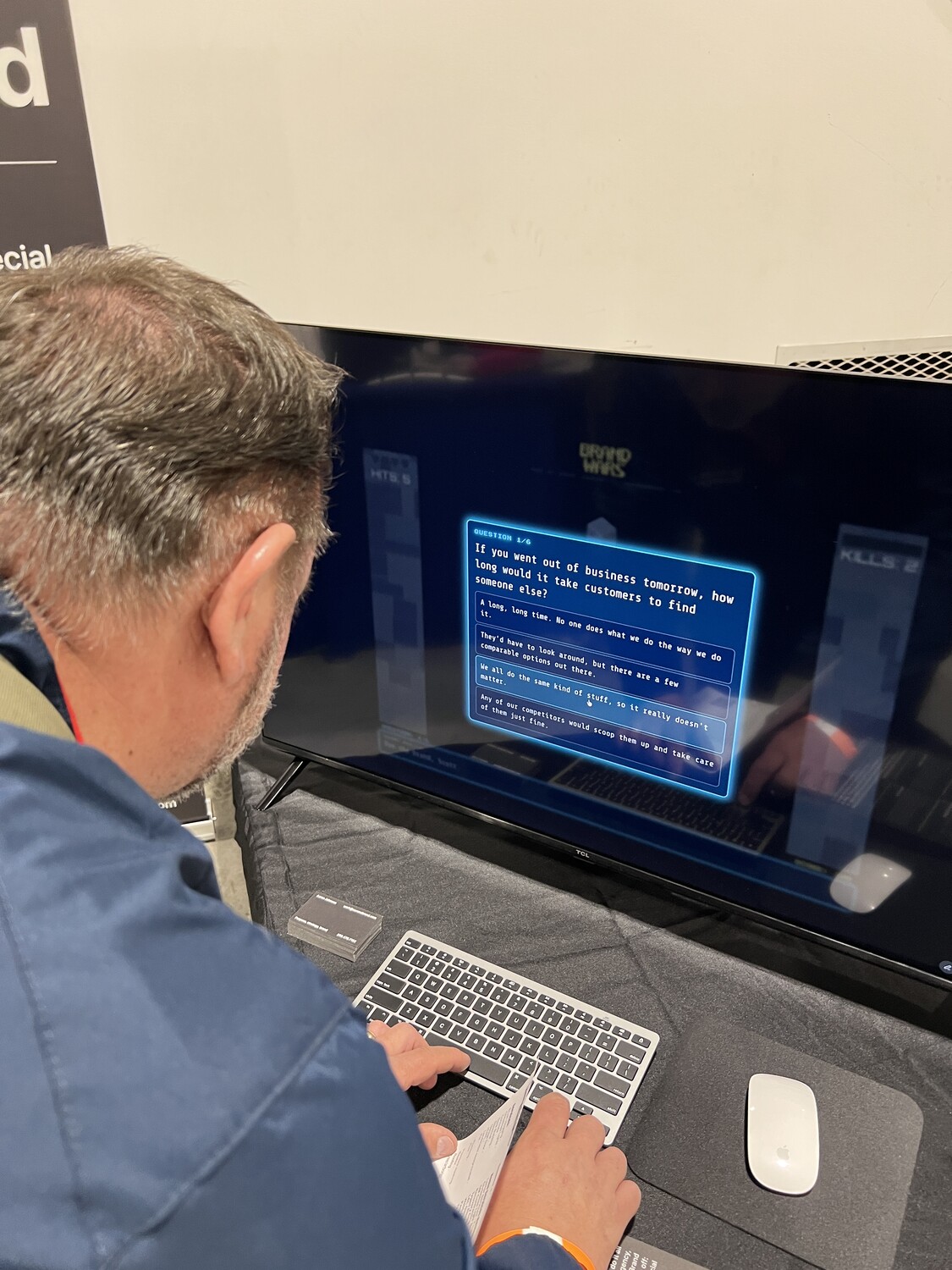 whats your brand score brand wars question popup