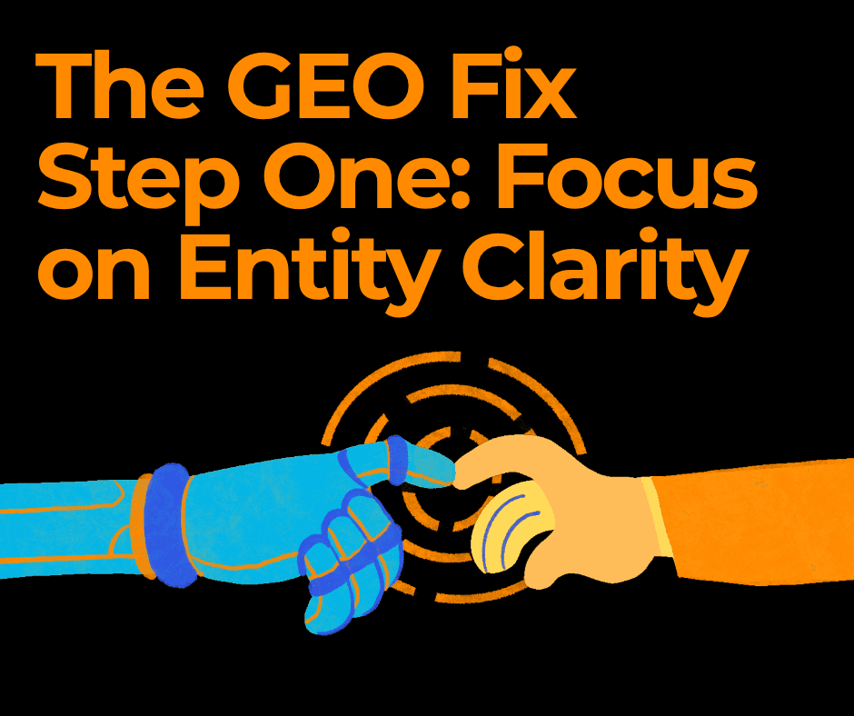 The first step to becoming visible is to define your business as a clear entity.