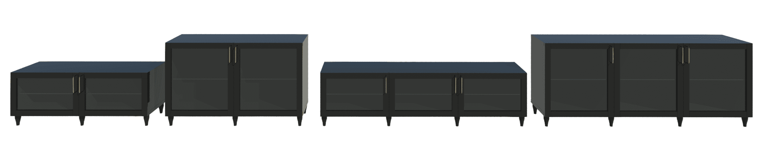 Four unit frame sizes.