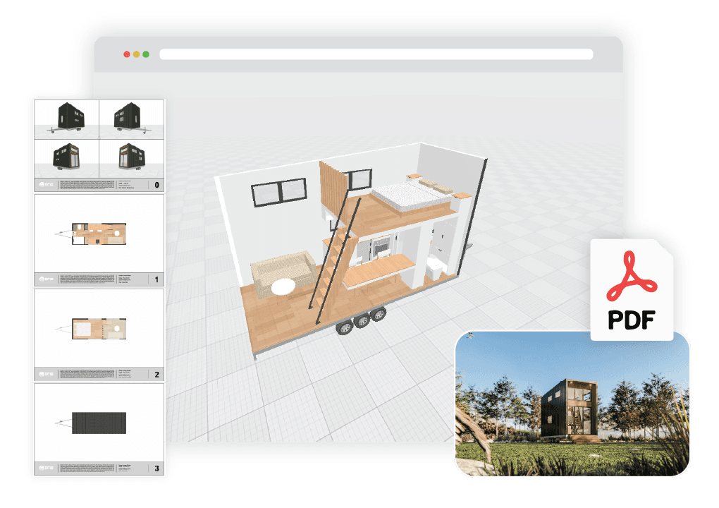 Nomad Tiny House Plans - 3D Tiny House Designer