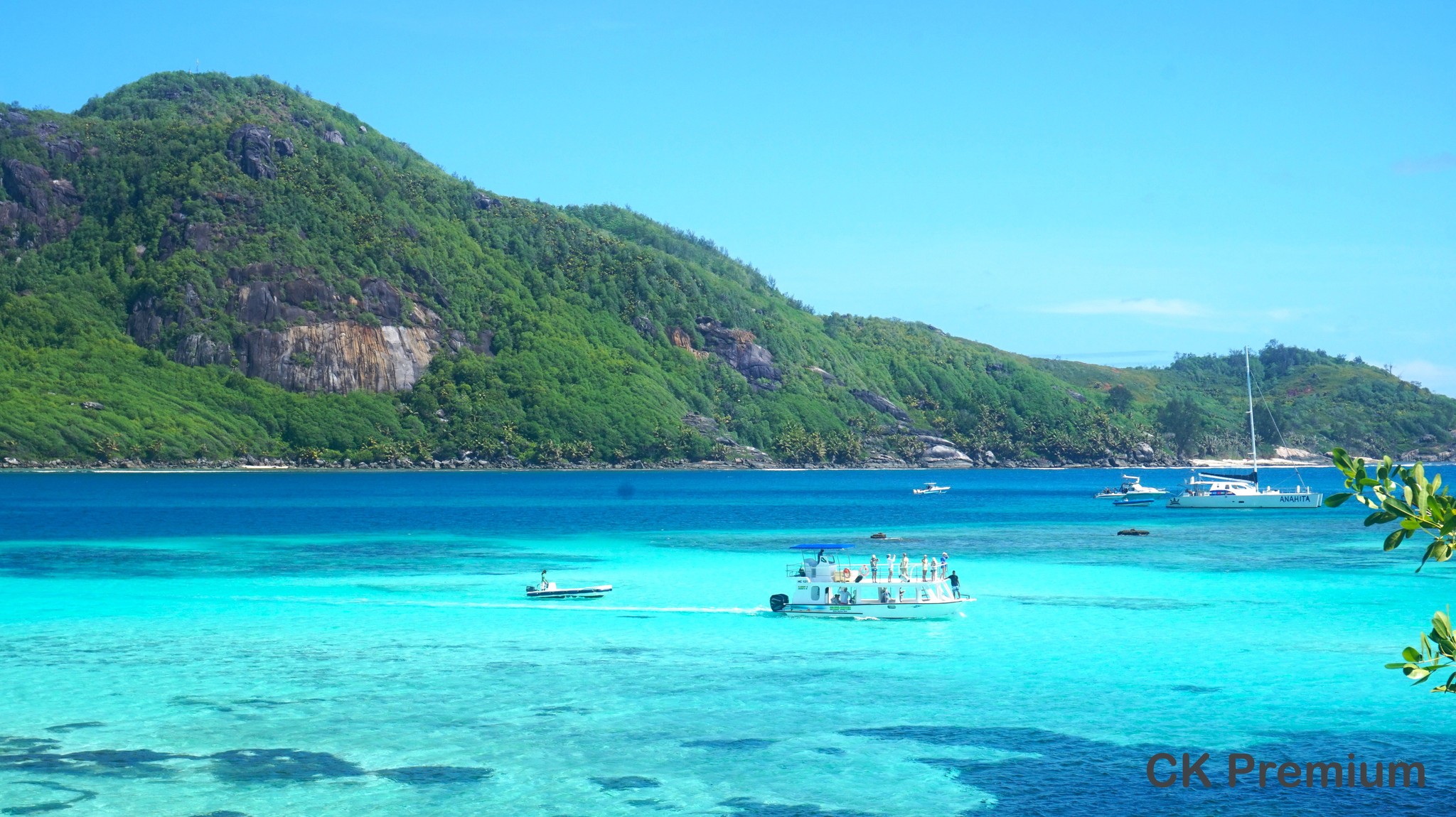 uklidňující moře na Seychelách