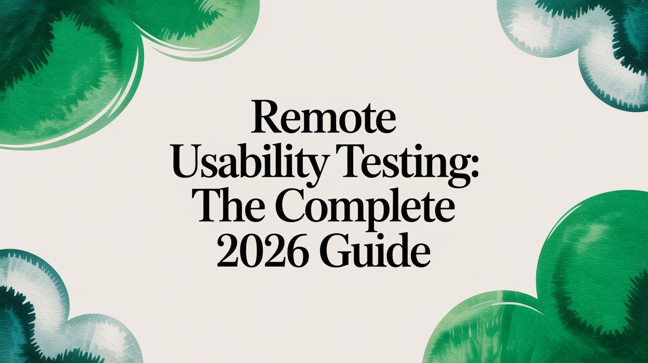Remote Usability Testing: The Complete 2026 Guide