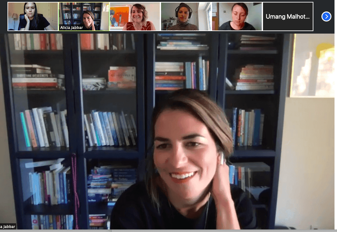 Alicia Jabbar, co-founder of Inside Out Incubator, facilitating a discussion around “The Wheel Of Life”.