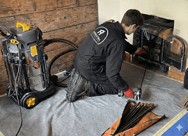 Power Sweeping Elektrisch Schoorsteenvegen