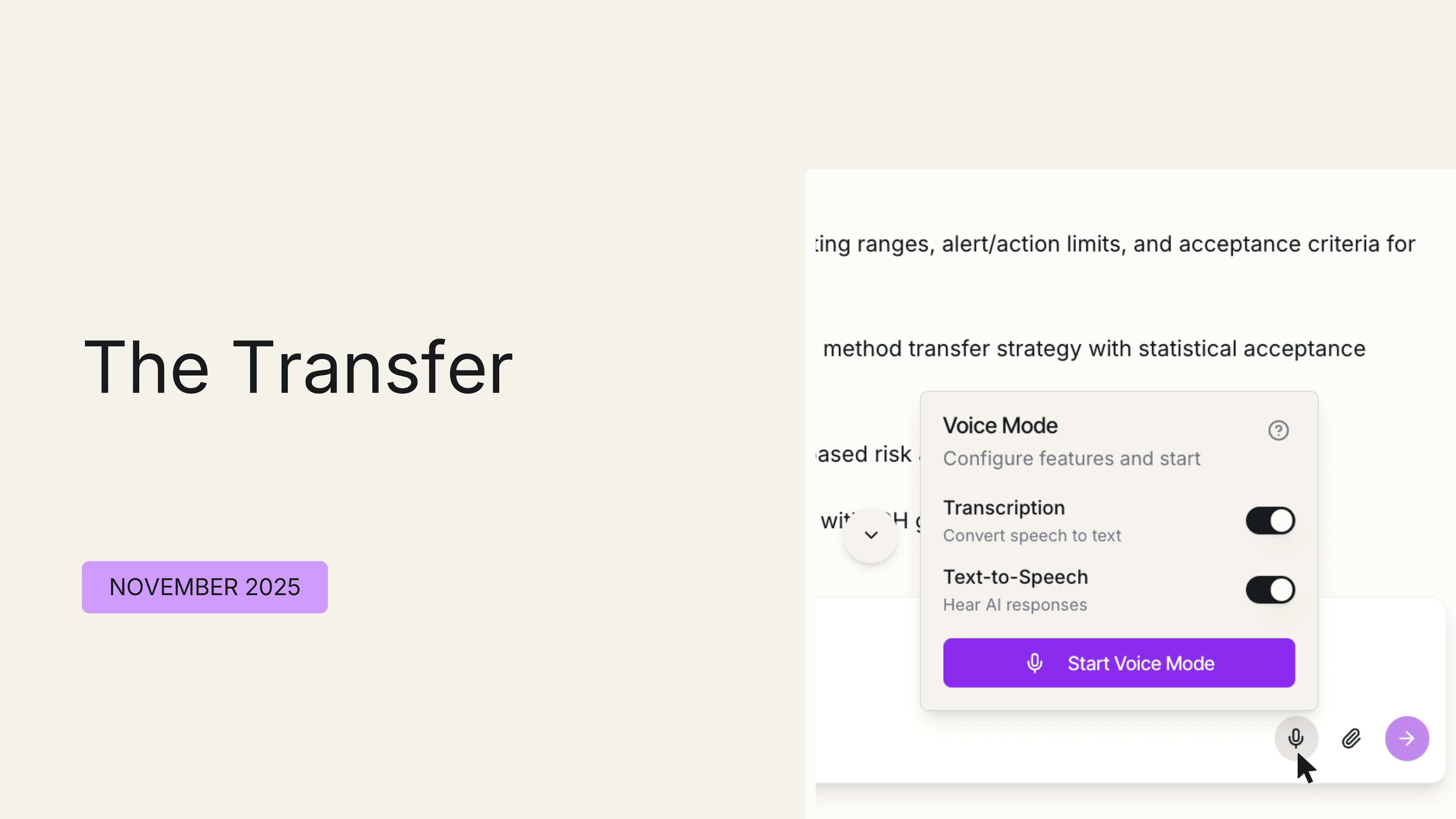 The Transfer, November 2025