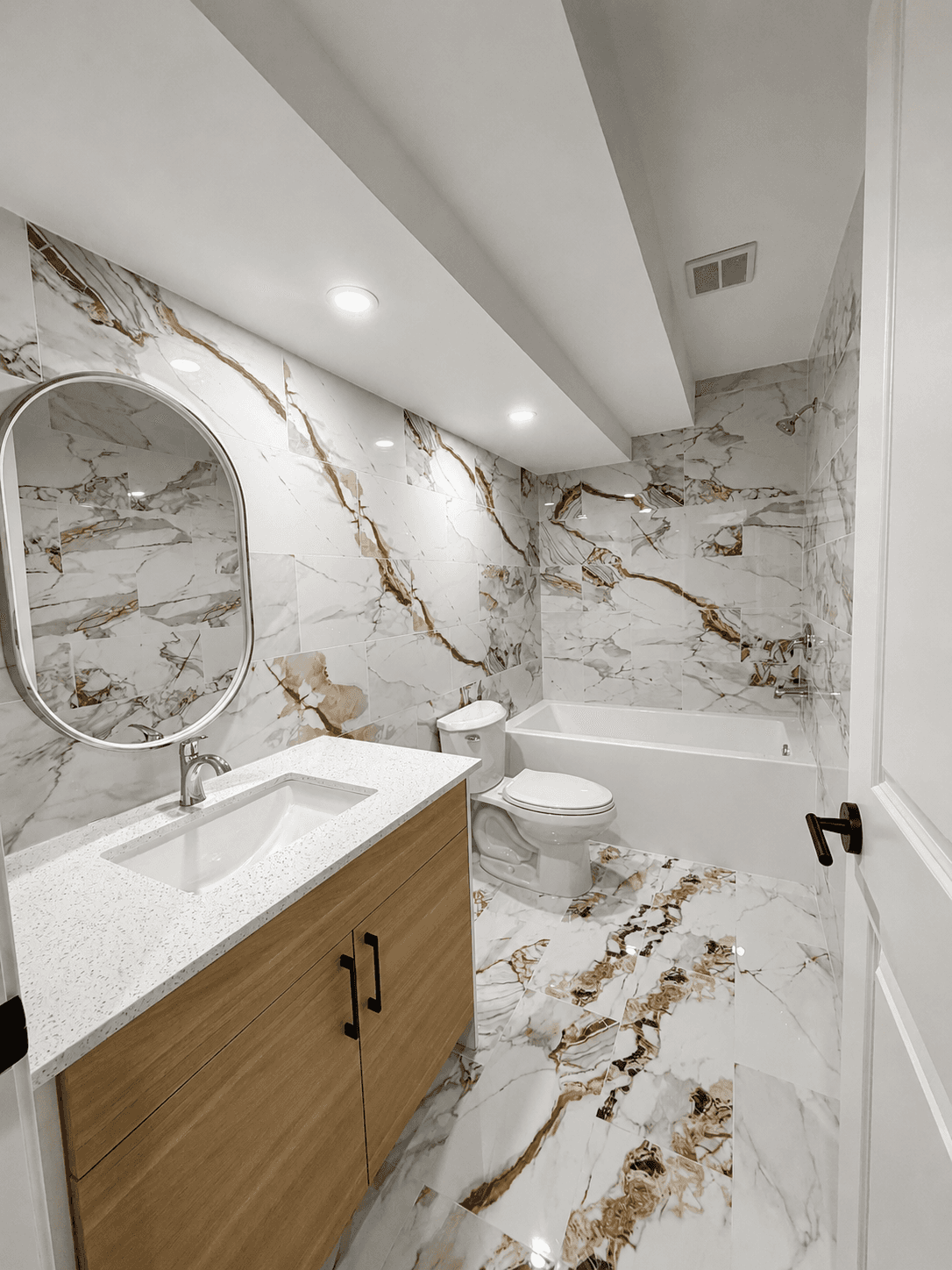 white wooden kitchen cabinet and white kitchen counter