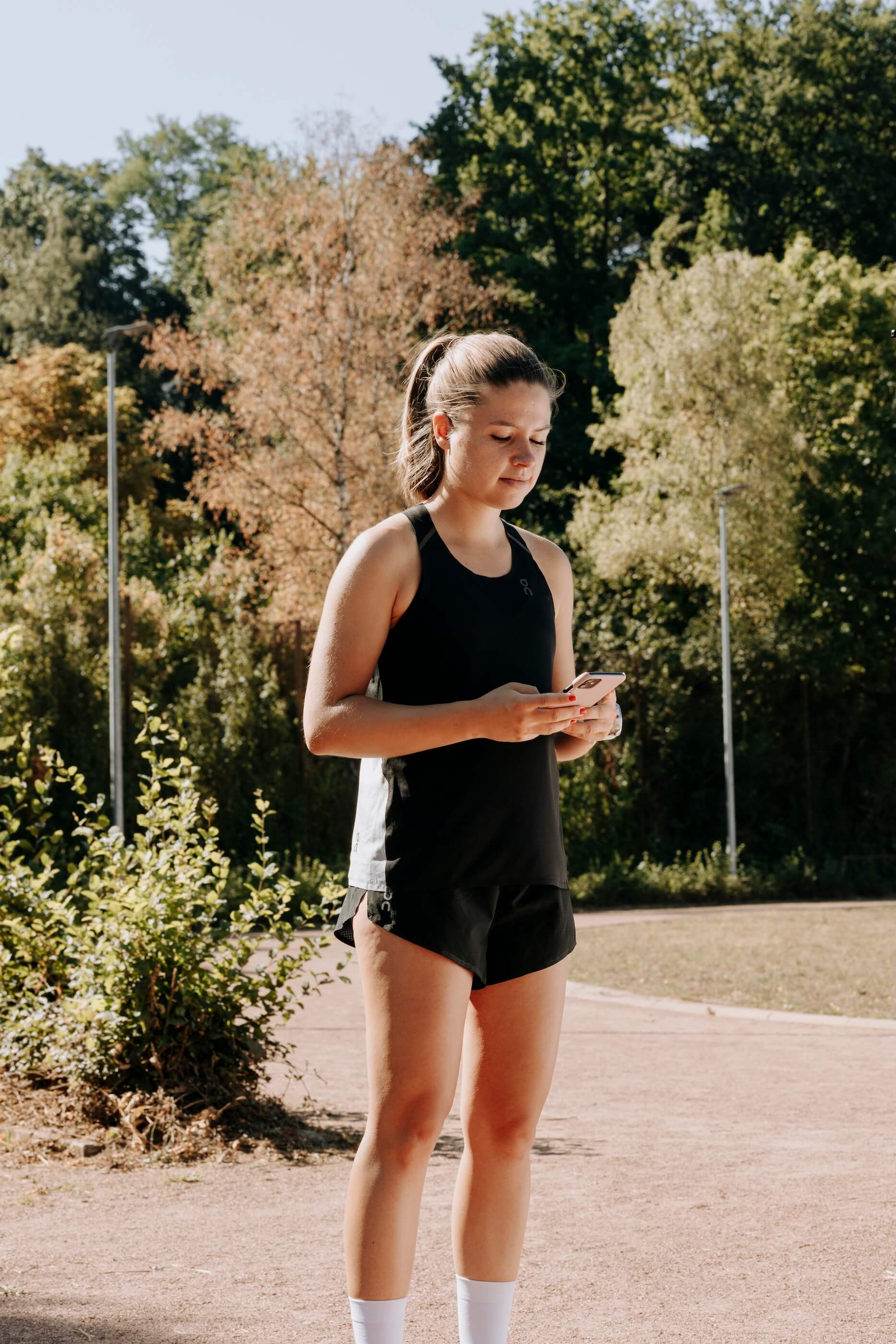 Person holding a phone