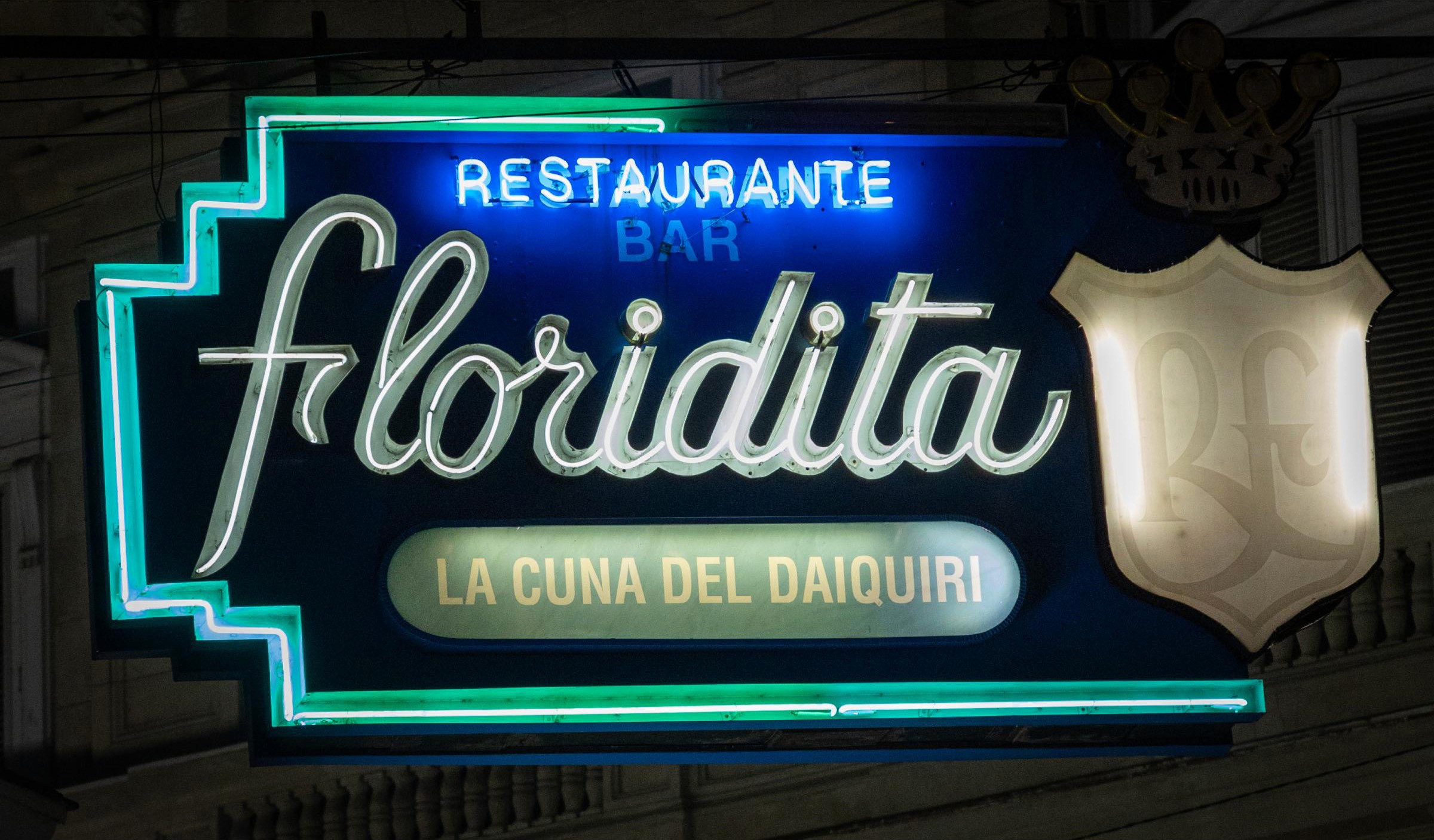 “El Floridita” in the heart of Havana, and Hemingway’s favorite bar.