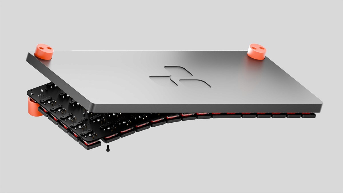 piece of keeb product design industrial designer rouv design studio mechanical keyboard prototype engineering made by cedric rouvroy