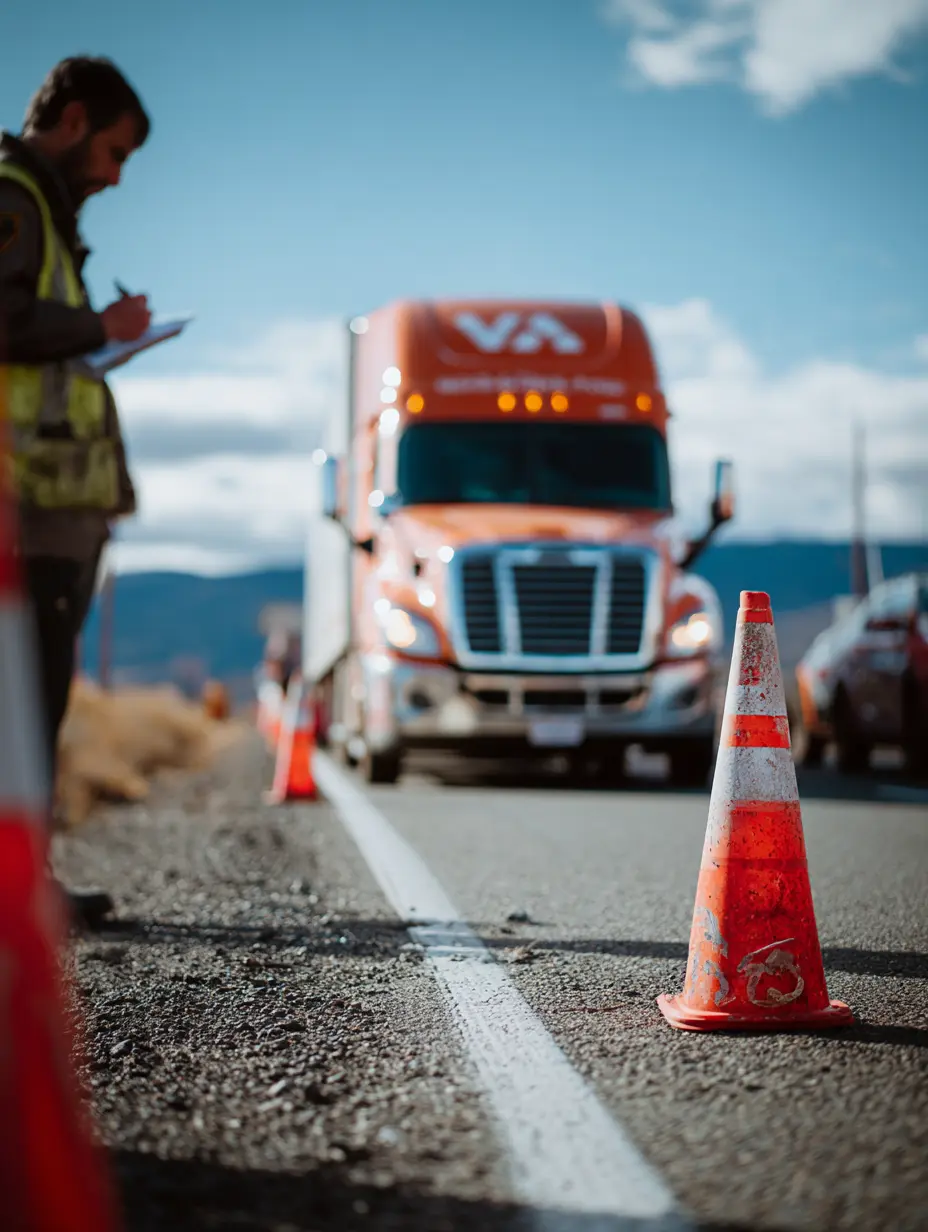388CEDA handle Truck Collision