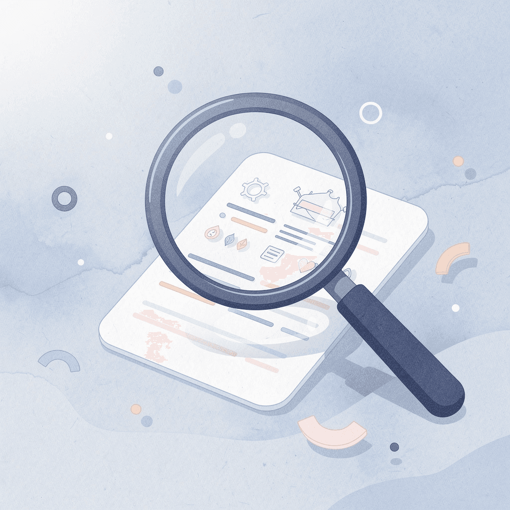 Scene of magnifying glass uncovering hidden costs behind a quoted price