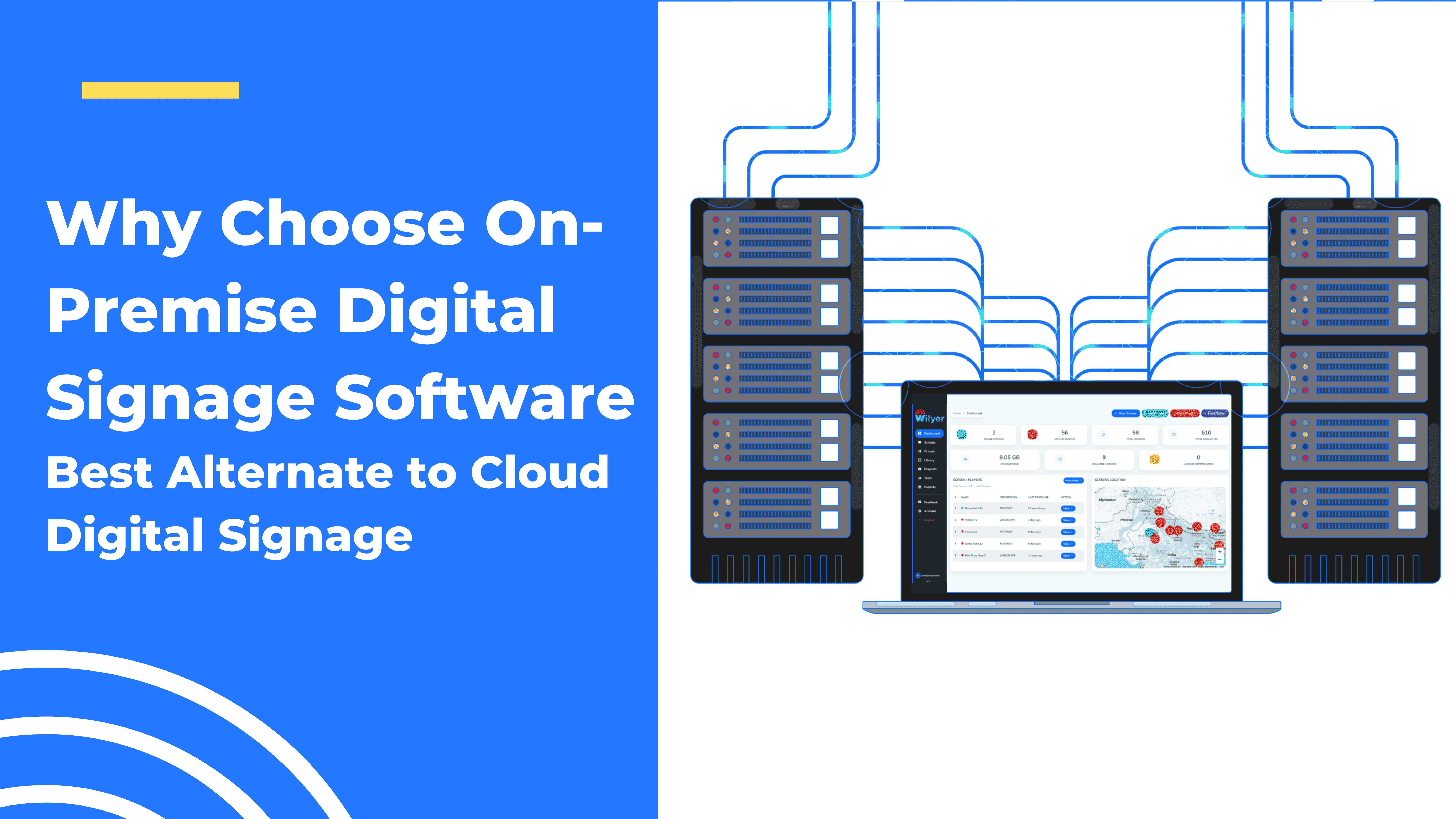 Why Choose On Premise Digital Sigange - Wilyer