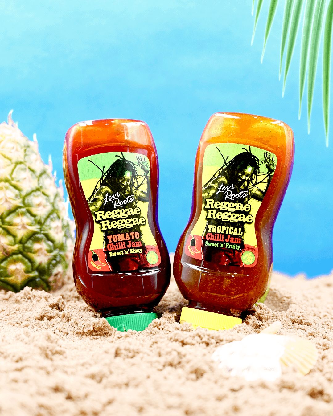 Levi Roots Chilli Jams on a beach