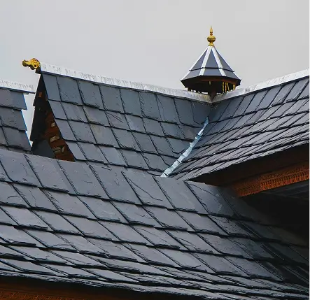 Roofer working on a residential roof
