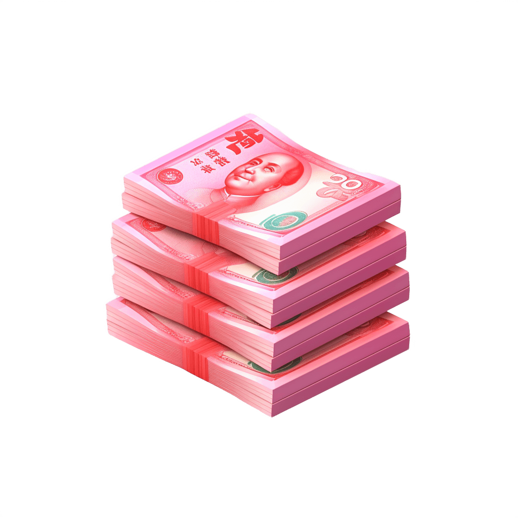 Stack of cash 3d icon