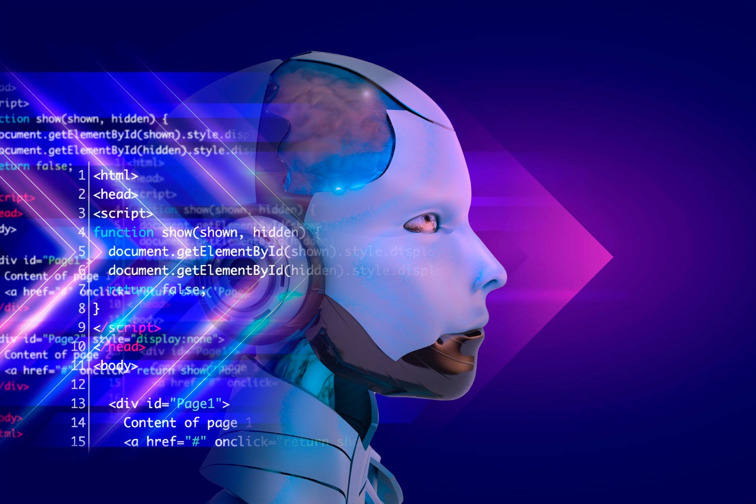 representation of AI and codes