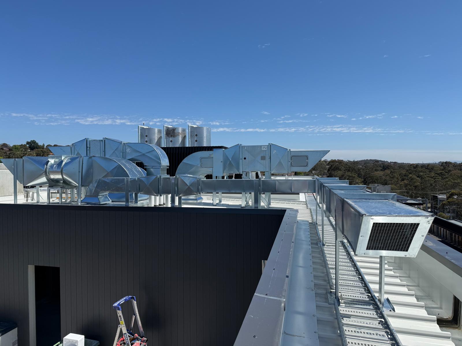 Carpark Exhaust Roof Ductwork & Fans