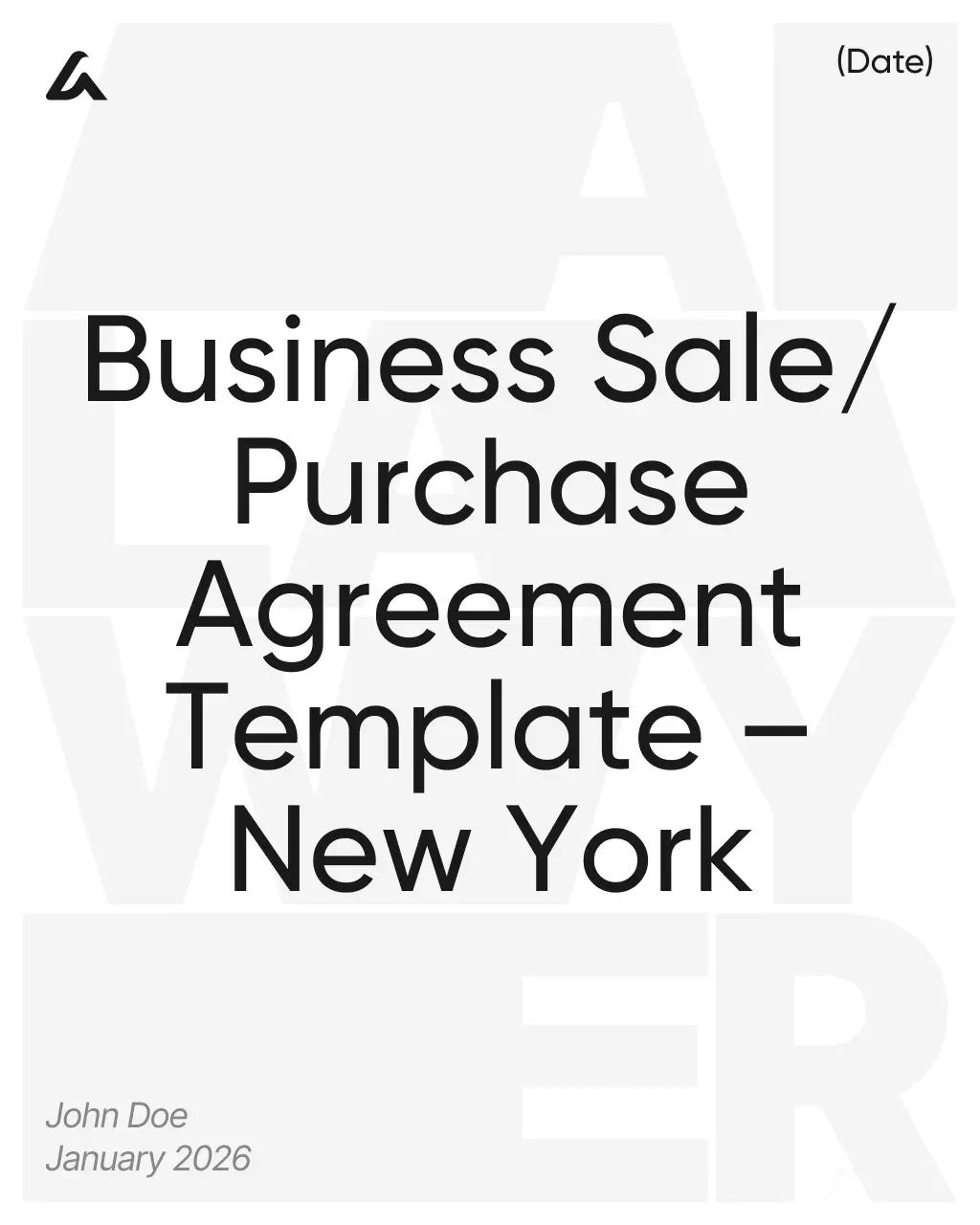 Business Sale/Purchase Agreement Template – New York