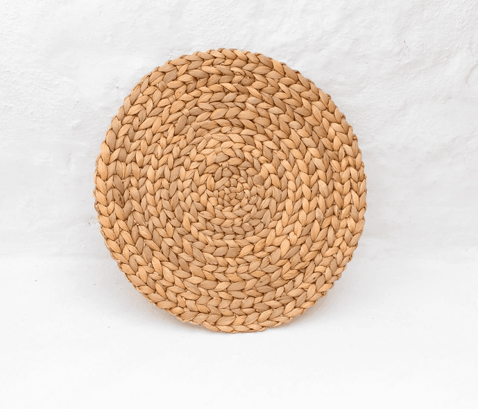 Water Hyacinth Round Table Mat