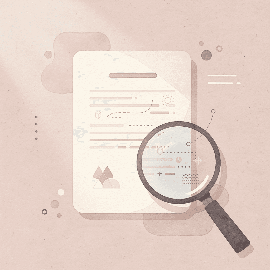 Magnifying glass examining test scores representing college research analysis