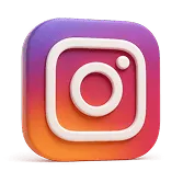 Logo de instagram, réseau social de l'agence kréa