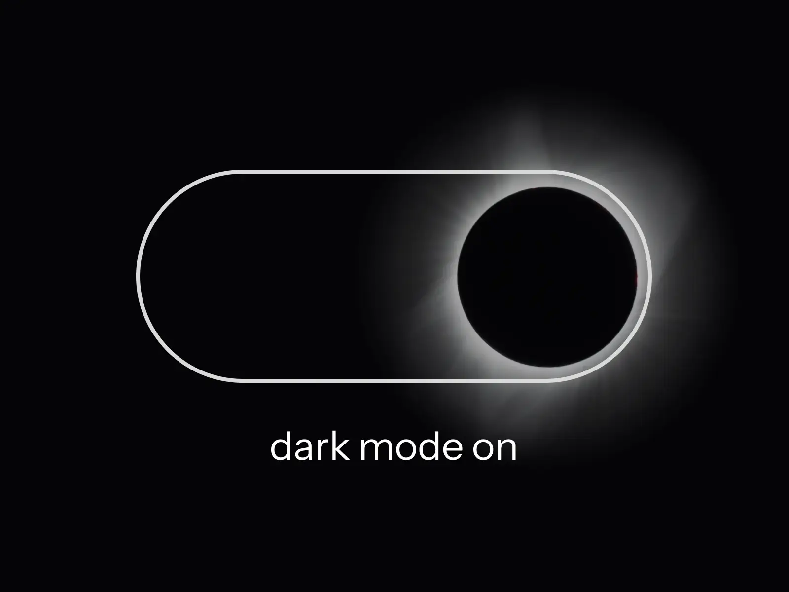 Dark mode on