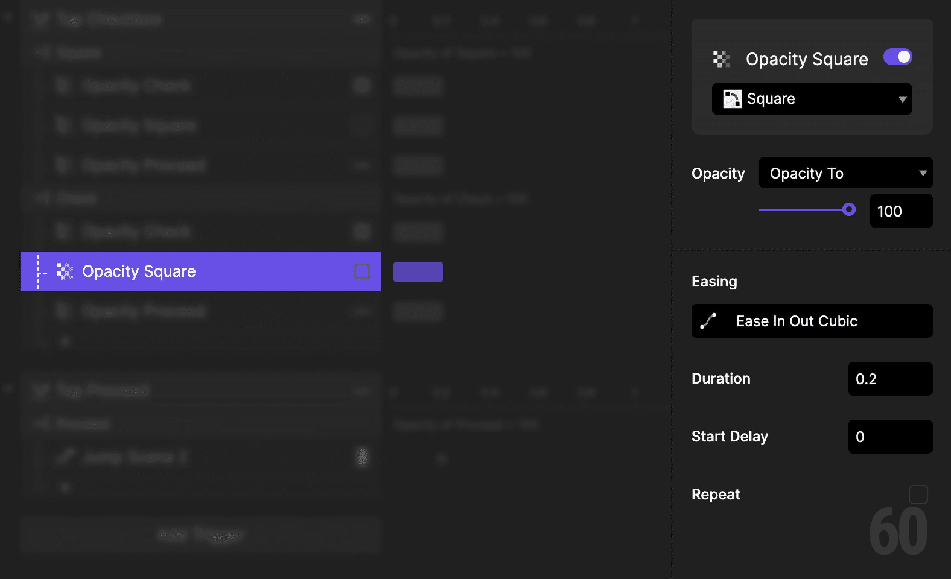 This is a screenshot of Step 8: Show the square icon.