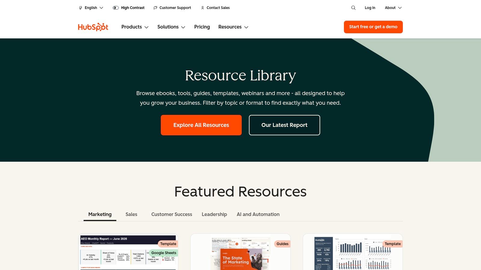 HubSpot Free Sales Funnel / Pipeline & Dashboard Templates