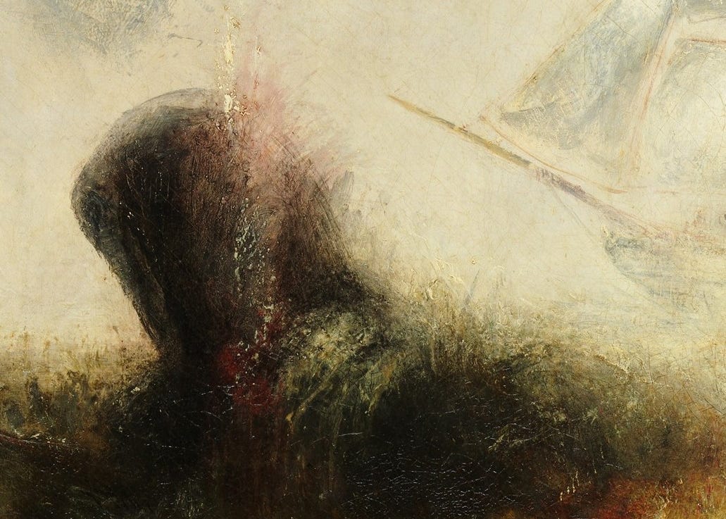 people in a large building with Tate Modern in the background