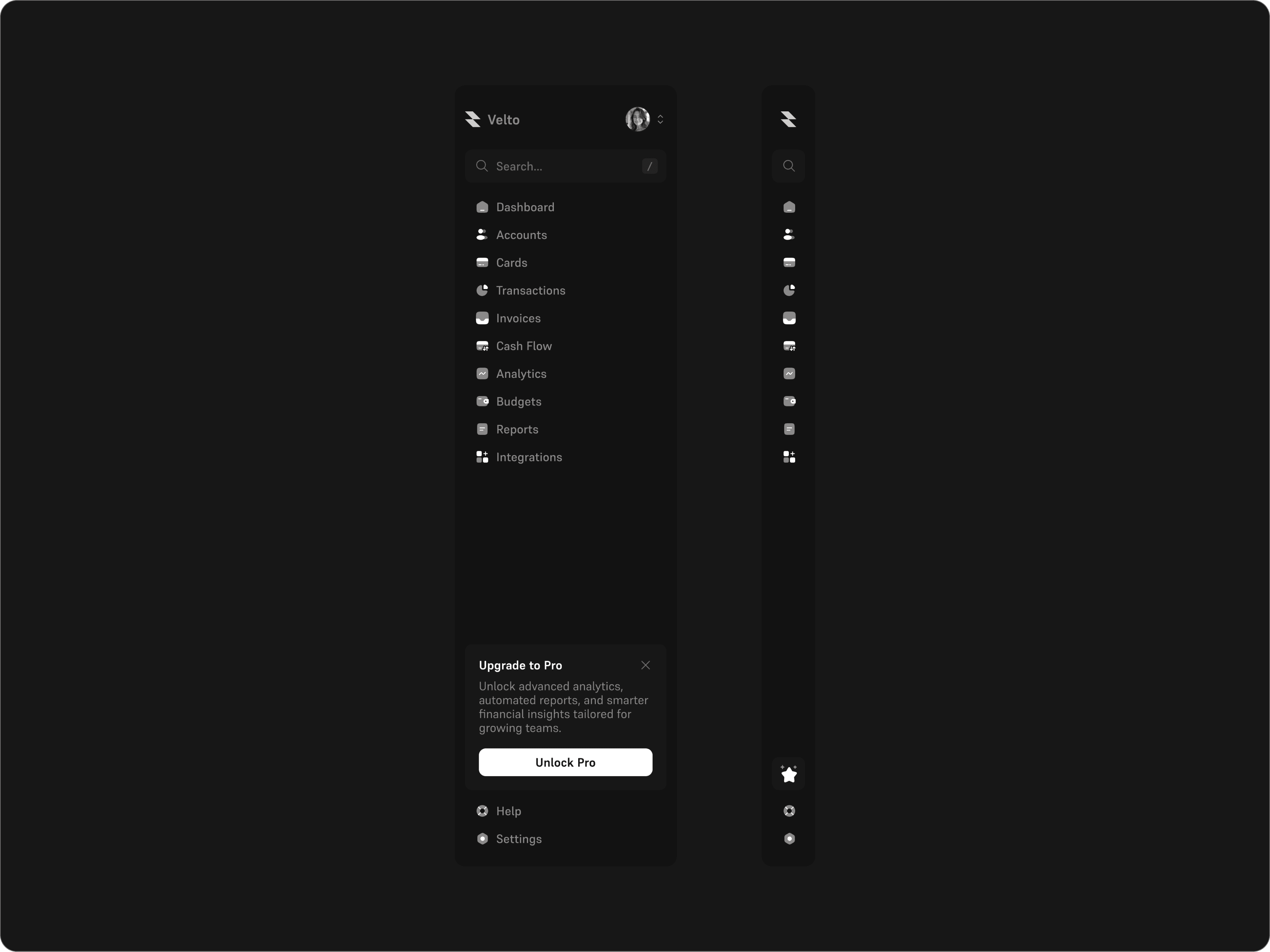 Finance Sidebar
